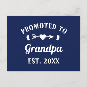 Carte Postale Grand-Père Abuelo Gramps Papa Promu À Grand-Père