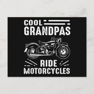 Carte Postale Grand Père Biker Grand Père Biker