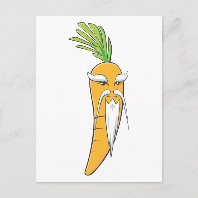 Carte Postale Grand-père Carrot Vegetable (Devant)