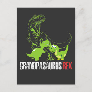 Carte Postale Grand-père Dinosaur grand-père Dino grand-enfant