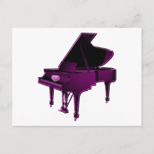 Carte Postale Grand Piano au coeur