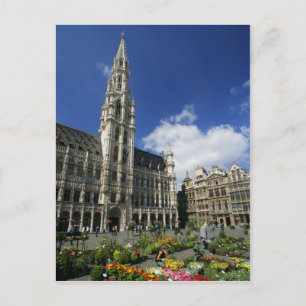 Carte Postale grand-place, bruxelles belgique