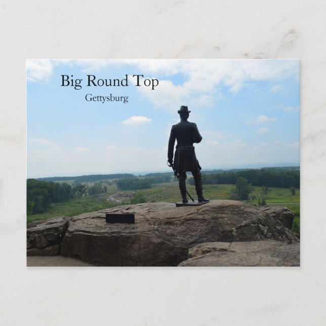 Carte Postale Grand plateau rond à Gettysburg (Devant)