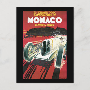 Carte Postale Grand Prix de Monaco 1930