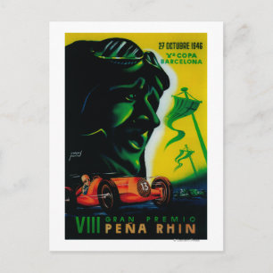 Carte Postale Grand Prix Pena Rhin Affiche AncienneEurope