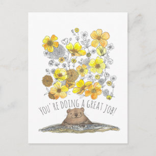 Carte Postale Grand professeur de travail