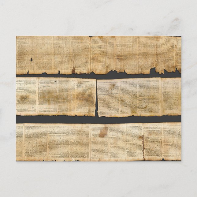 Carte Postale Grand Rouleau d'Isaïe Manuscrits de la mer Morte 1 (Devant)