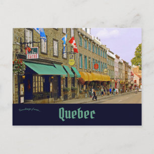 Carte Postale Grand Rue Lower Town Vieux-Québec