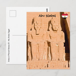 Carte Postale Grand Temple d'Abou Simbel - Ramses II - Egypte