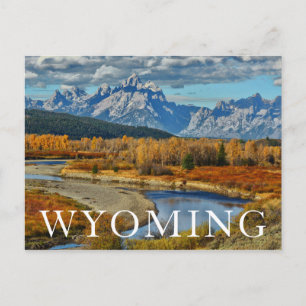 Carte Postale Grand Teton Mountains River View in Autumn