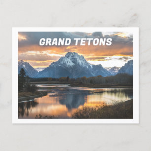 Carte Postale Grand Tetons Mounts Jackson Wyoming