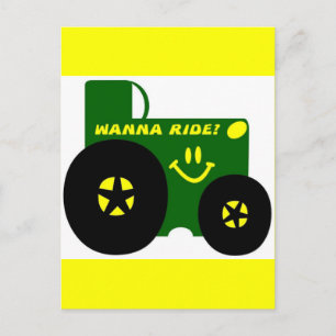 CARTE POSTALE GRAND TRACTEUR VERT