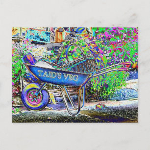 CARTE POSTALE GRANDAD'S WHEELBARROW