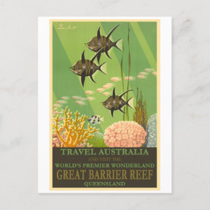 Carte Postale Grande barrière de corail Poisson tropique, Austra