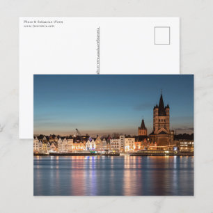 Carte Postale Grande église Saint-Martin de Cologne