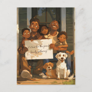 Carte Postale Grande famille accueillante