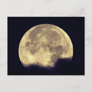 Carte Postale Grande Lune totale dans les nuages