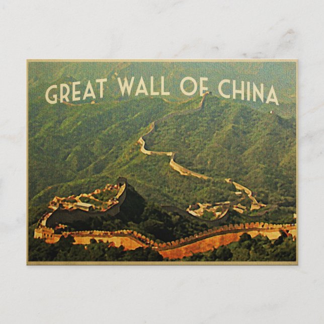 Carte Postale Grande Muraille De Chine (Devant)