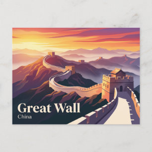 Carte Postale Grande Muraille de Chine