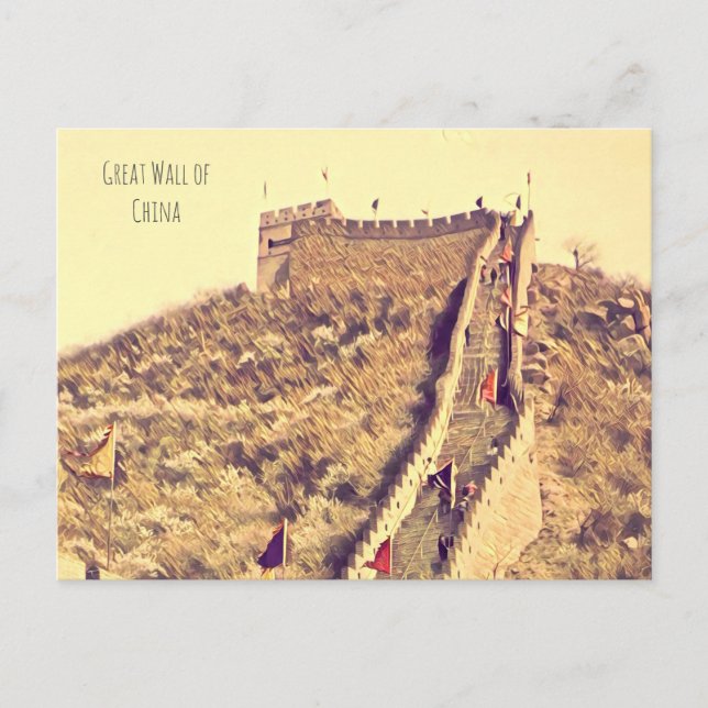 Carte Postale Grande Muraille de Chine voyage (Devant)