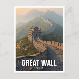 Carte Postale Grande Muraille de Chine Voyage