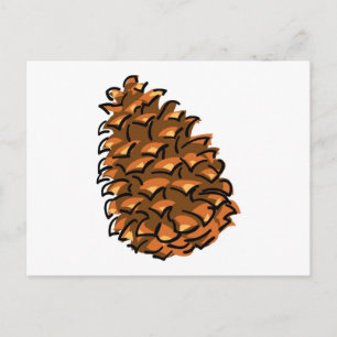 Carte Postale Grande Pinecone