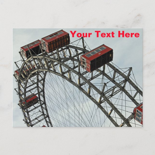 Carte Postale Grande roue du Prater, Vienne, Autriche (Devant)