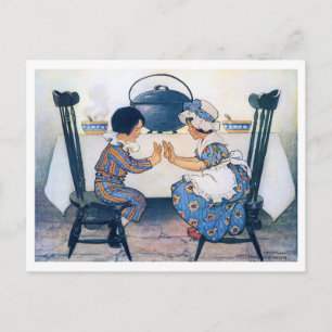 Carte Postale Grande soupe de haricot, Jessie Willcox Smith