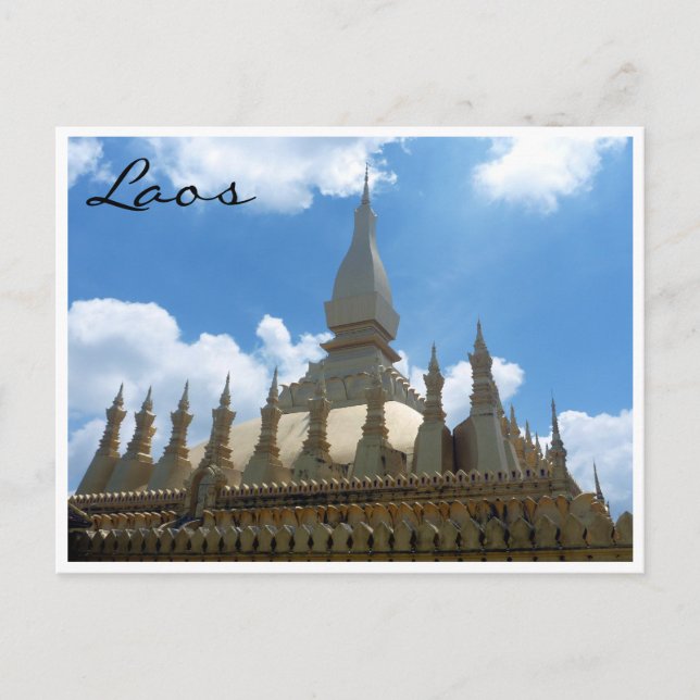 Carte Postale grande stupa surmonte d'or (Devant)