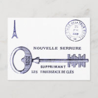 Grande touche design avec tour Eiffel et cachet