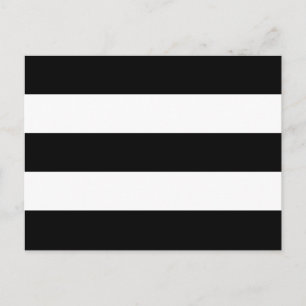 Carte Postale Grandes rayures noires et blanches