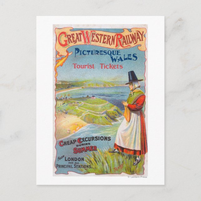 Carte Postale Grandes visites promotionnelles de Great Western R (Devant)
