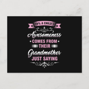 Carte Postale Grandma Nana Granny Funny Grandmom Family Gift 99 