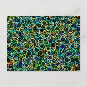 Carte postale Grands cercles en néon