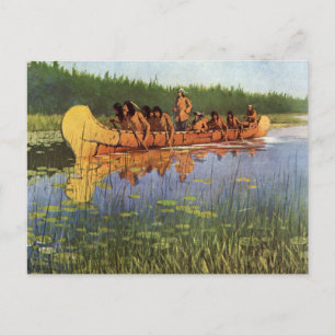 Carte Postale Grands explorateurs par Remington, Pionniers Vinta