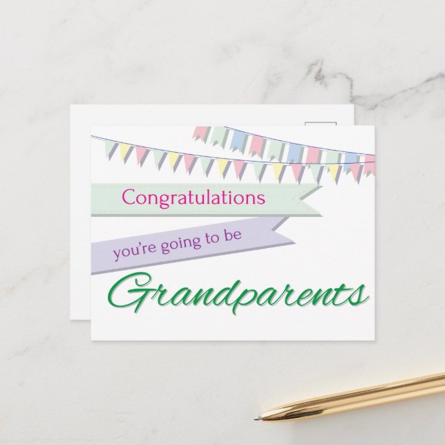 Carte Postale Grands-parents (Devant/Arrière en situation)