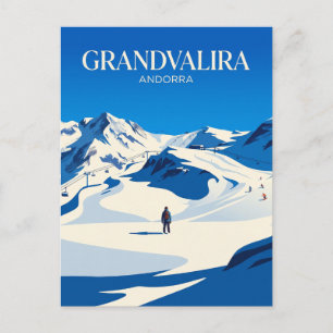 Carte Postale Grandvalira Ski Area Andorre