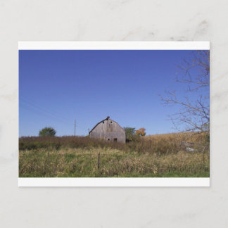 Carte Postale Grange à l'automne - Grande