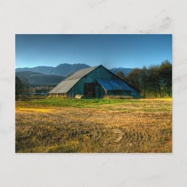 Carte Postale Grange à Sequim Washington (Devant)