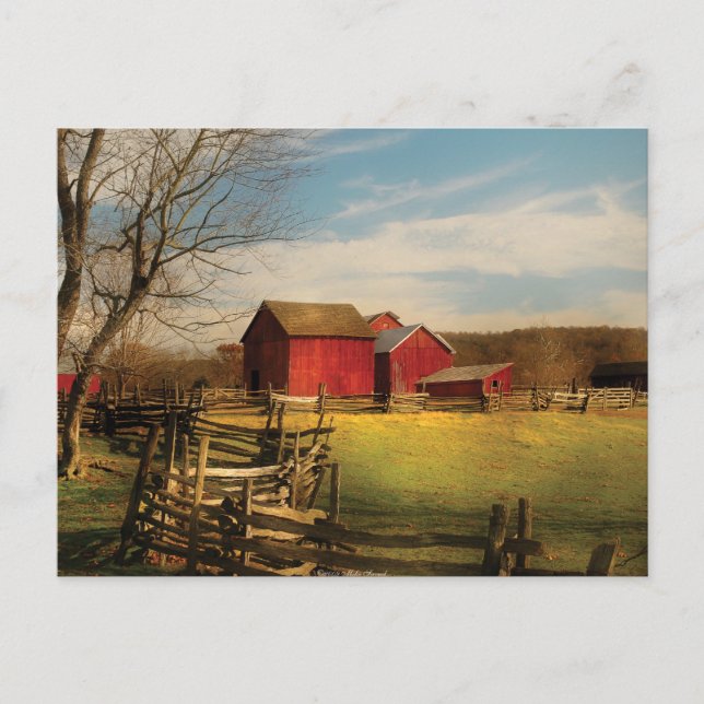 Carte Postale Grange - J'ai acheté la ferme (Devant)