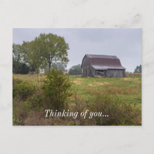 Carte Postale Grange Sur Une Colline