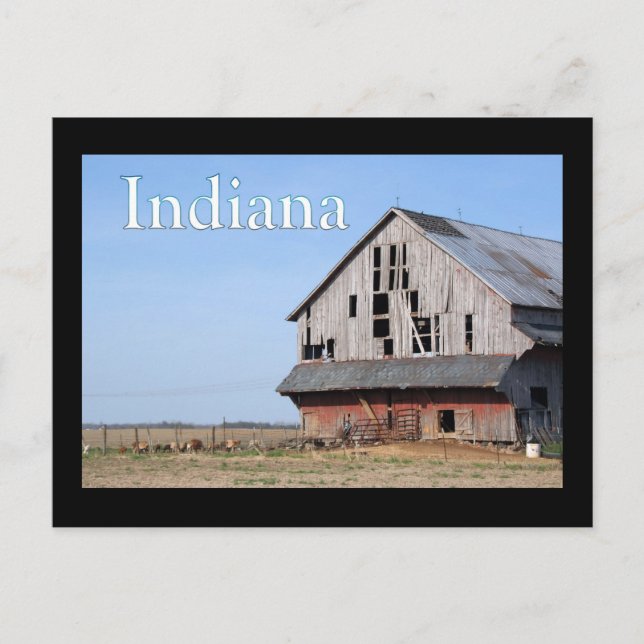 Carte Postale Granges de l'Indiana (Devant)