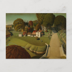 Carte Postale Grant Wood - Le lieu de naissance d'Herbert Hoover