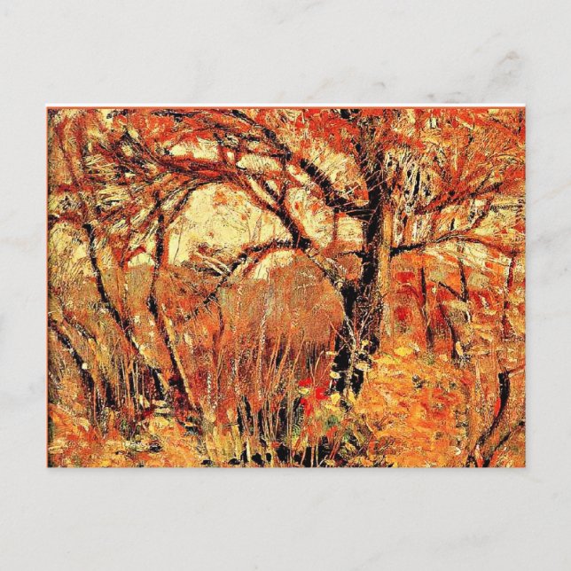 Carte Postale Grant Wood - Le Paysage d'Automne (Devant)