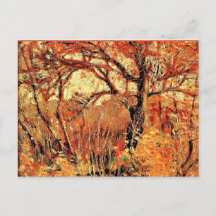 Carte Postale Grant Wood - Le paysage de l'automne