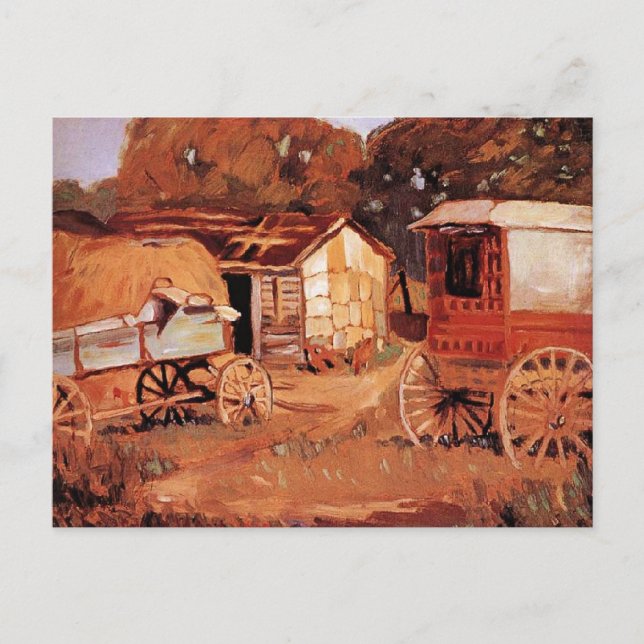 Carte Postale Grant Wood - Les Horsetraders (Devant)