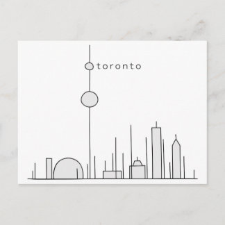 Carte Postale Graphique à bâtons Toronto