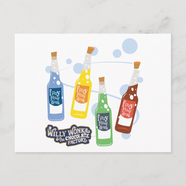Carte Postale Graphique de boisson de levage Fizzy (Devant)