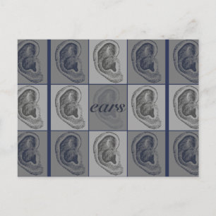 Carte Postale Graphique de huit oreilles