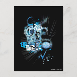 Carte Postale Graphique de lanterne bleue 1